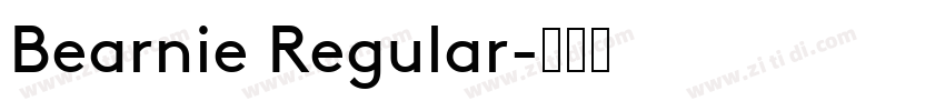 Bearnie Regular字体转换